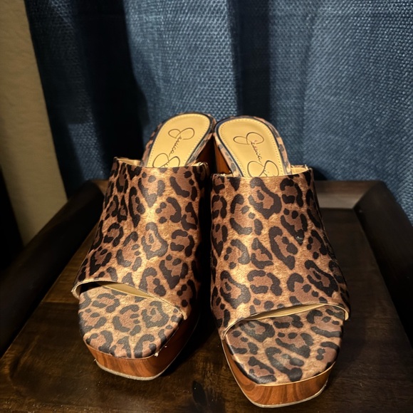 Jessica Simpson Shoes - Jessica Simpson Leopard Print Mules